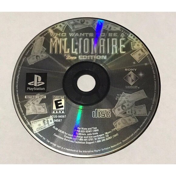 PS1: Who Wants To Be A Millionaire, 2nd Edition, PlayStation 1 - Picture 1 of 1